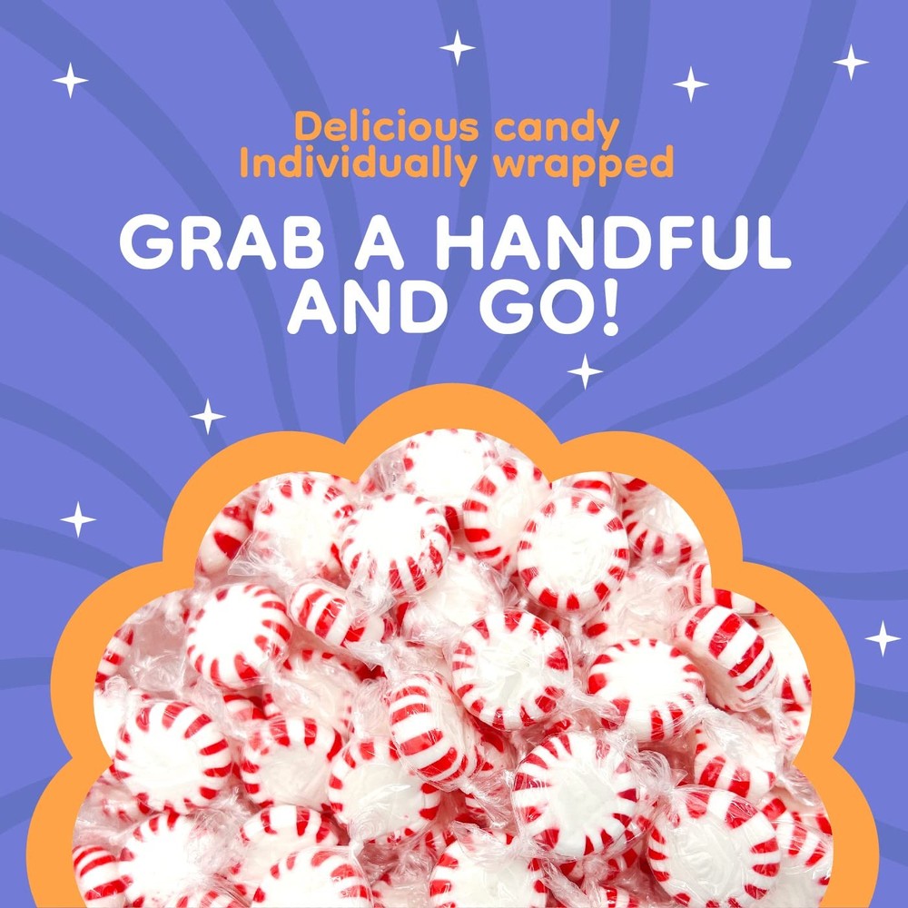Starlight Peppermint Mints Hard Candy (2 Pound Bag - Approx. 150 Count)