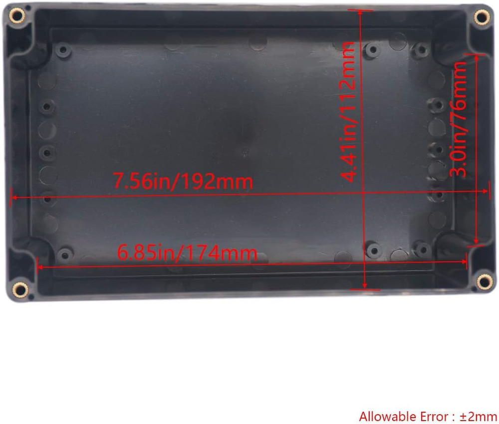 Project Box ABS Plastic Black Electrical Boxes IP65 Waterproof DIY Electronic Ju