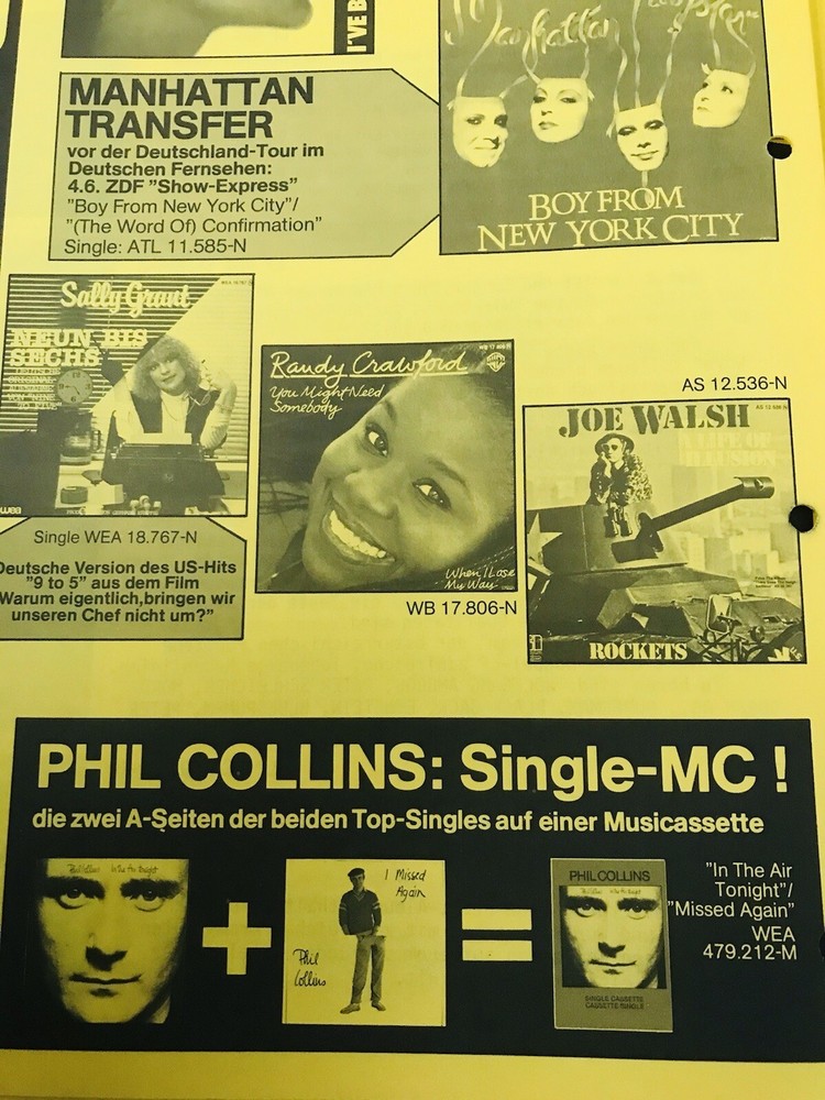 VAN HALEN 1981 Original FAIR WARNING Germany Warner Bros Co. Import Press