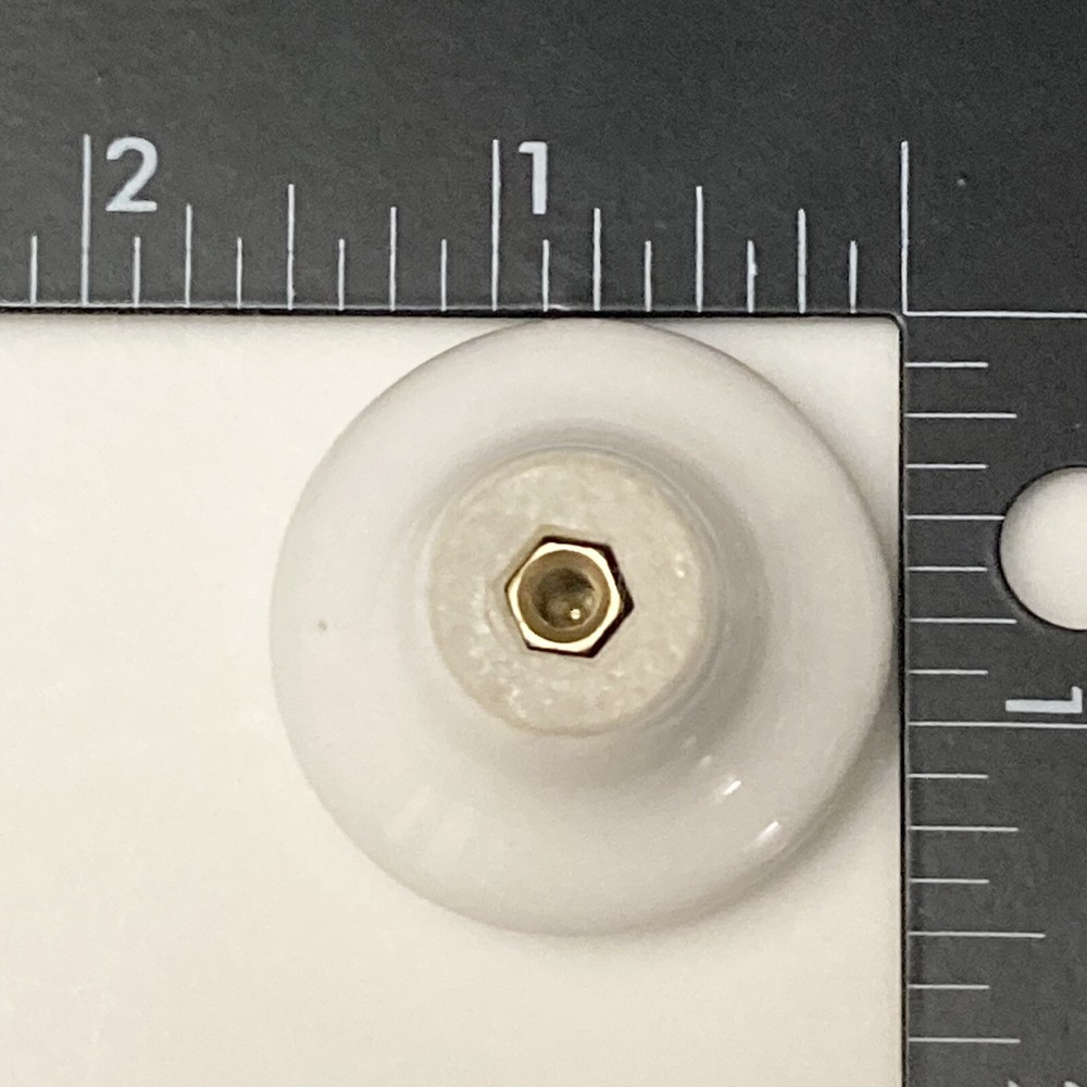 6 Pieces WHITE PORCELAIN Classic Cabinet Door Drawer Pulls Knobs 1.5" ROUND