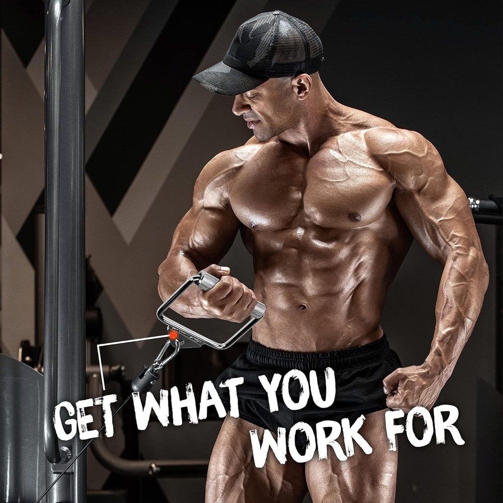 Double D Row Handle Cable Attachment - Elevate Your Workout Up to 880 lbs