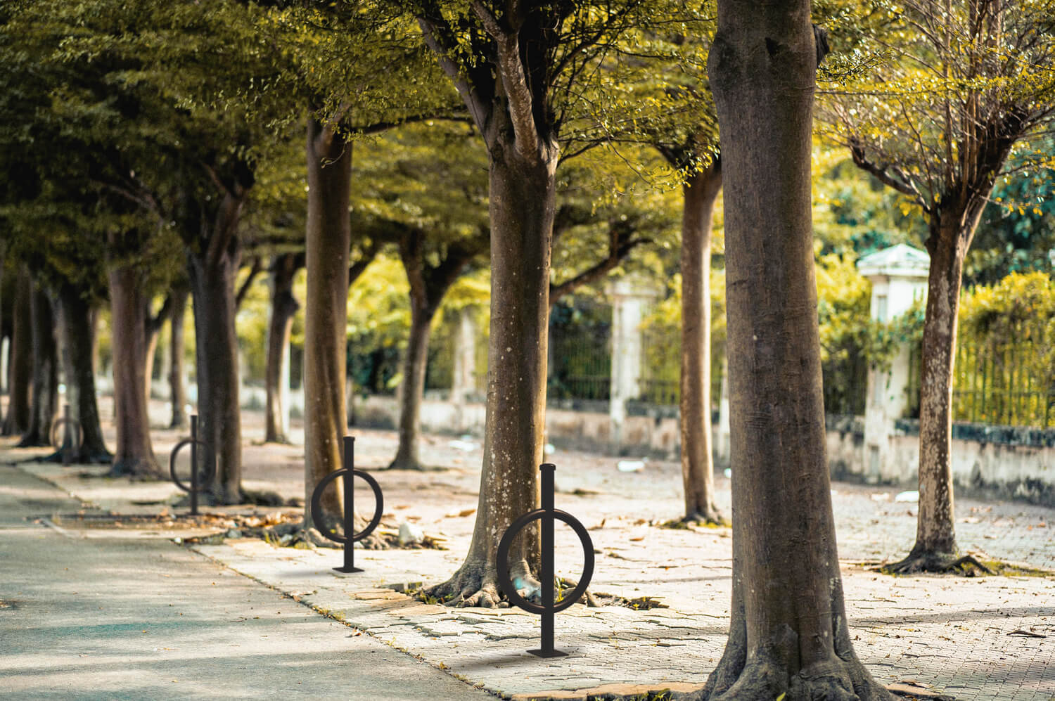 Sandbaggy Commercial Post and Ring Bike Rack - Surface Mount (2 Bike Capacity)