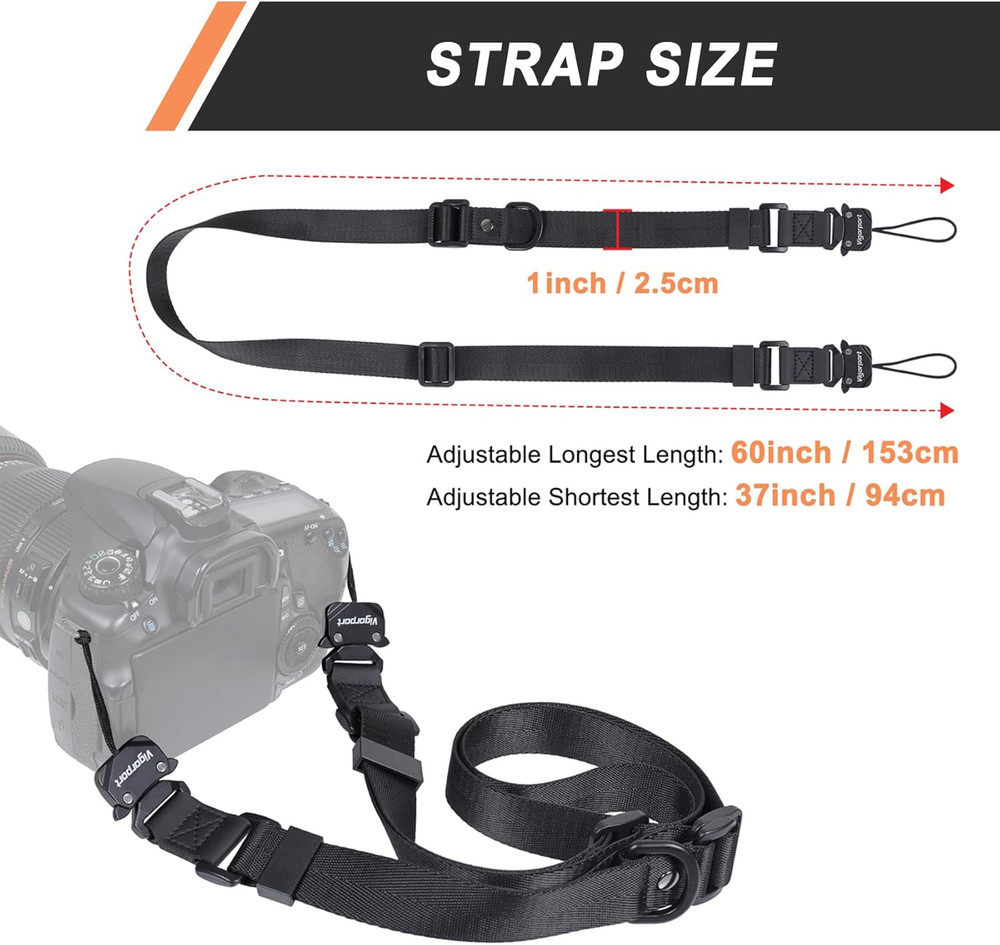 Camera Neck Shoulder Strap Quick Release Adjustable DSLR Binocular Strap