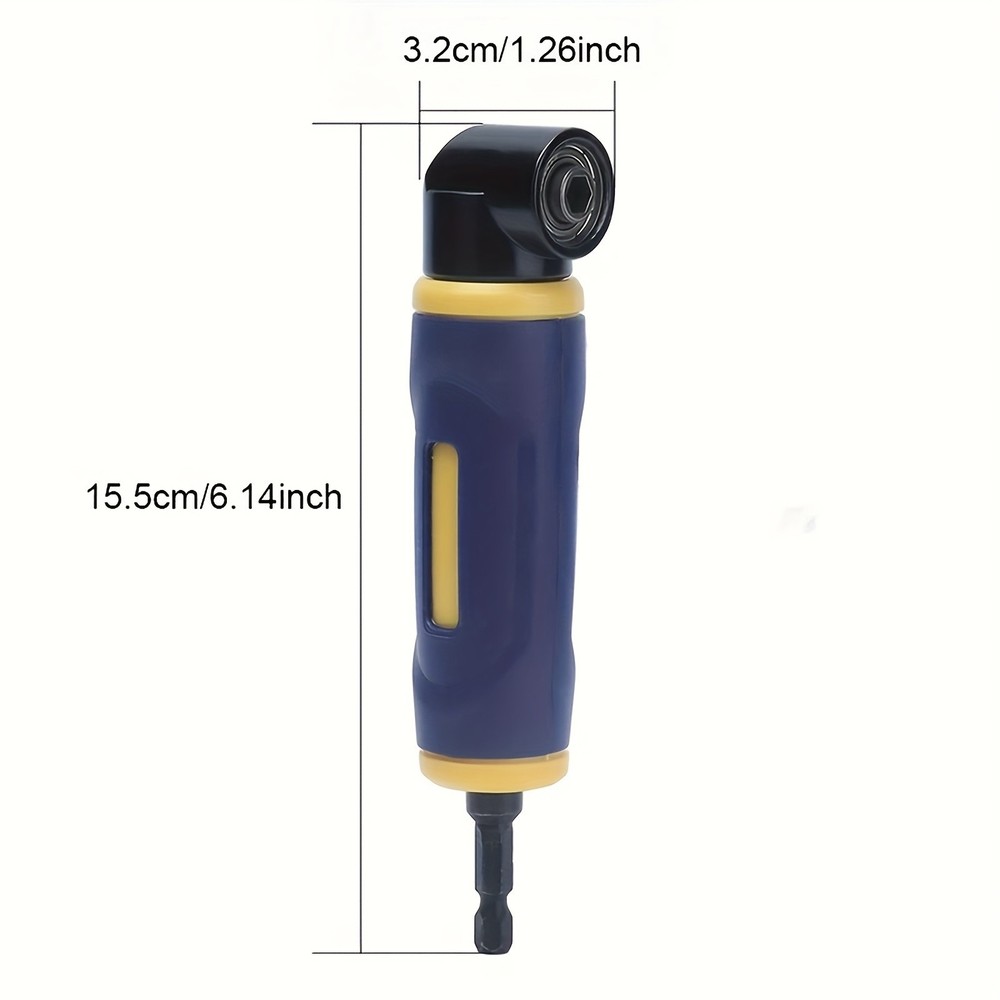 90° Angle Drill Adapter - Tight Space Solution for Screwdriving & DIY Repairs