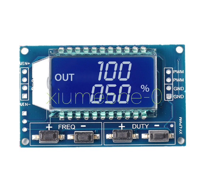 1x Signal Generator PWM Pulse Frequency Duty Cycle Adjustable Module LCD Display