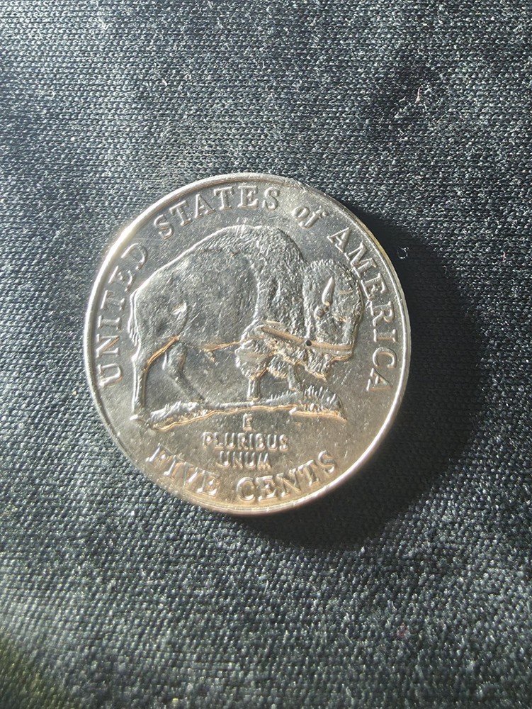 2005 D Jefferson Buffalo Nickel Error Die Chip