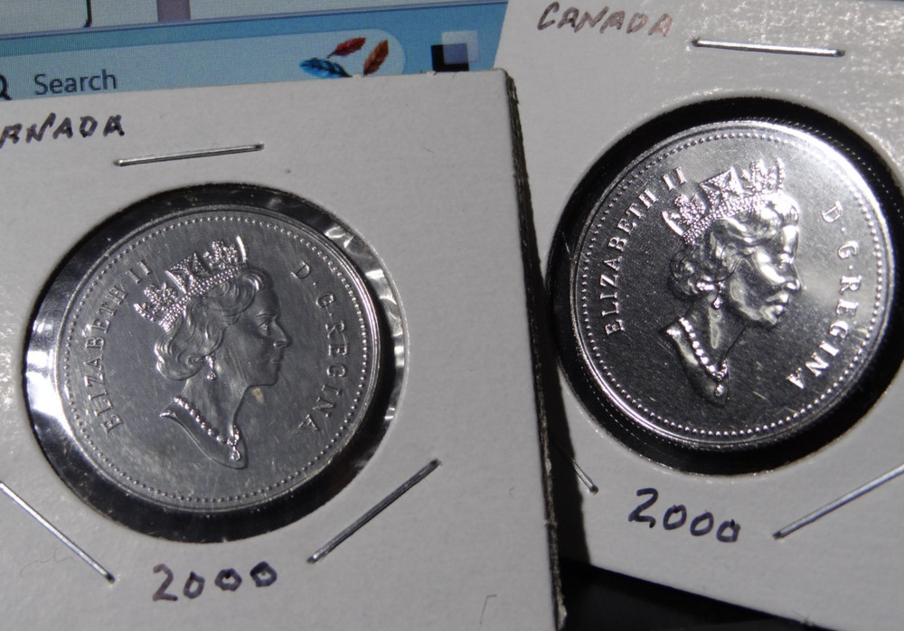2000  CANADA  50  CENTS  Mint and Proof Like - Canadian Coins - Two