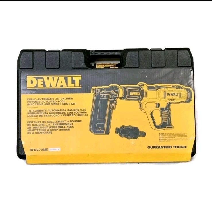 DeWalt Fully-Auto .27 Caliber Powder-Actuated Tool, Single Shot Kit, DFD270MK