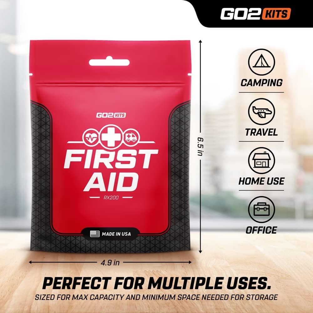 38-Piece First Aid Kit 2.0, Basic Plus First Aid Kit for Home, Work & Travel,...