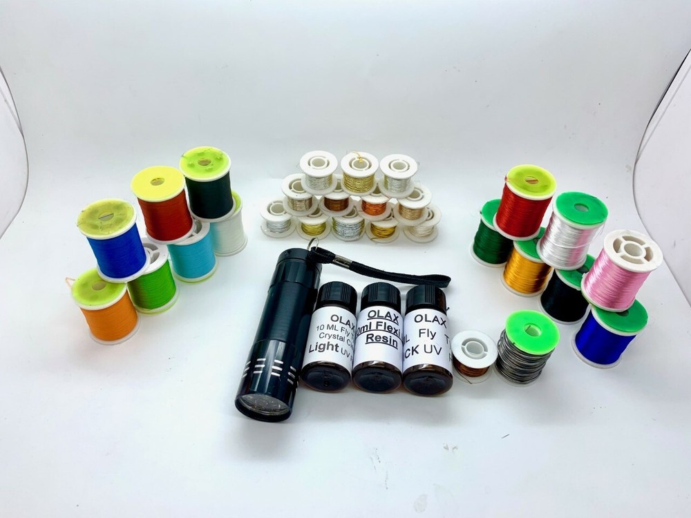 Cronos HQ Fly Tying Kit, AA Vice, Thread, Tinsel, Floss, Whip, Bobbin, Scissors