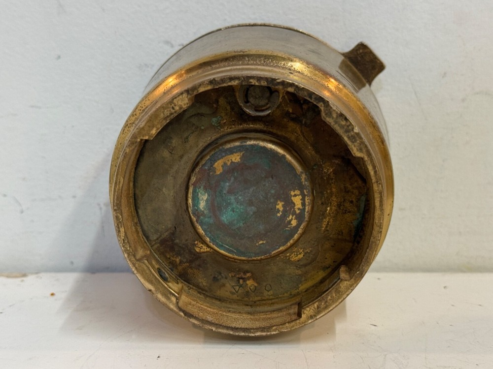 Vintage Solid Brass Badger Water Meter Cover Housing