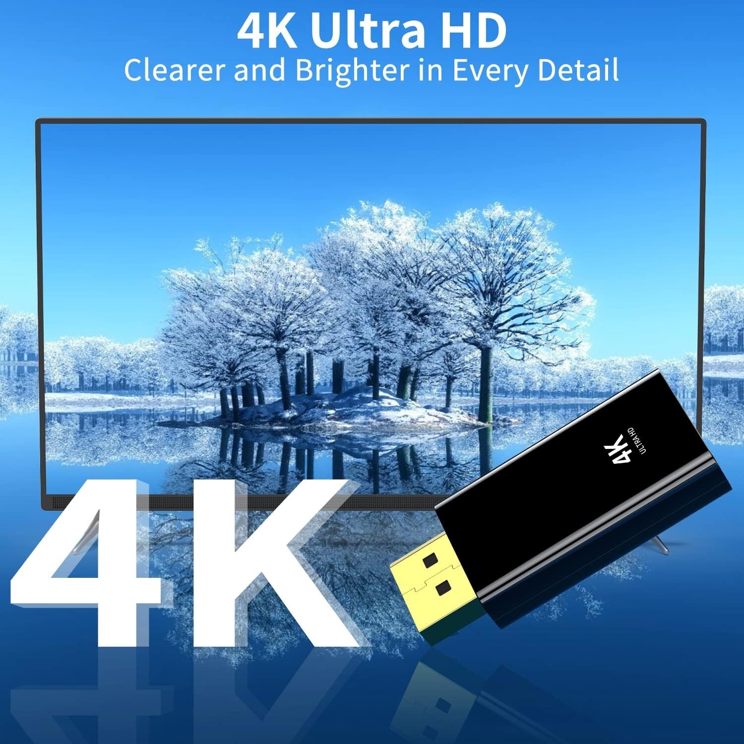 4K Display Port to HDMI Male Female Adapter Converter DisplayPort DP to HDMI