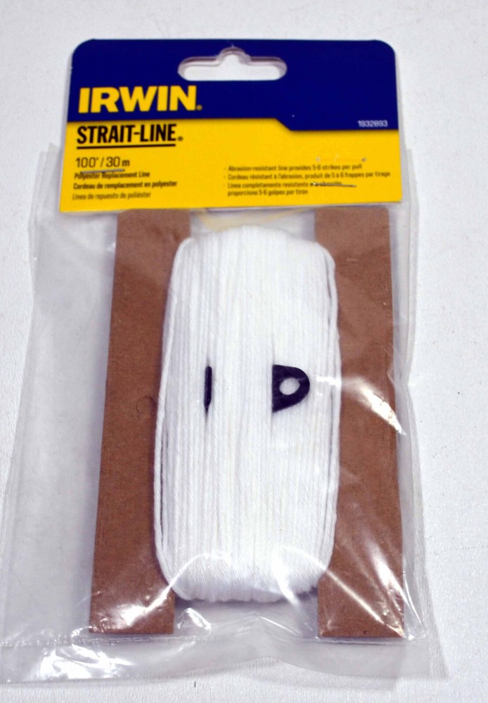 Irwin Strait-Line 1932893 Replacement Twisted Chalk Line, 100 ft L