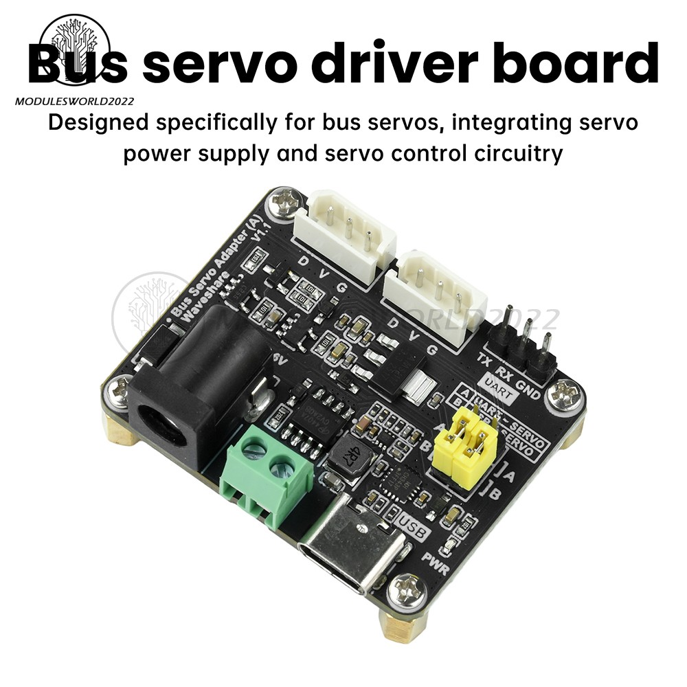 9-12.6V Serial Bus Servo Driver Module for ST/SC Series Robots/Raspberry Pi UART