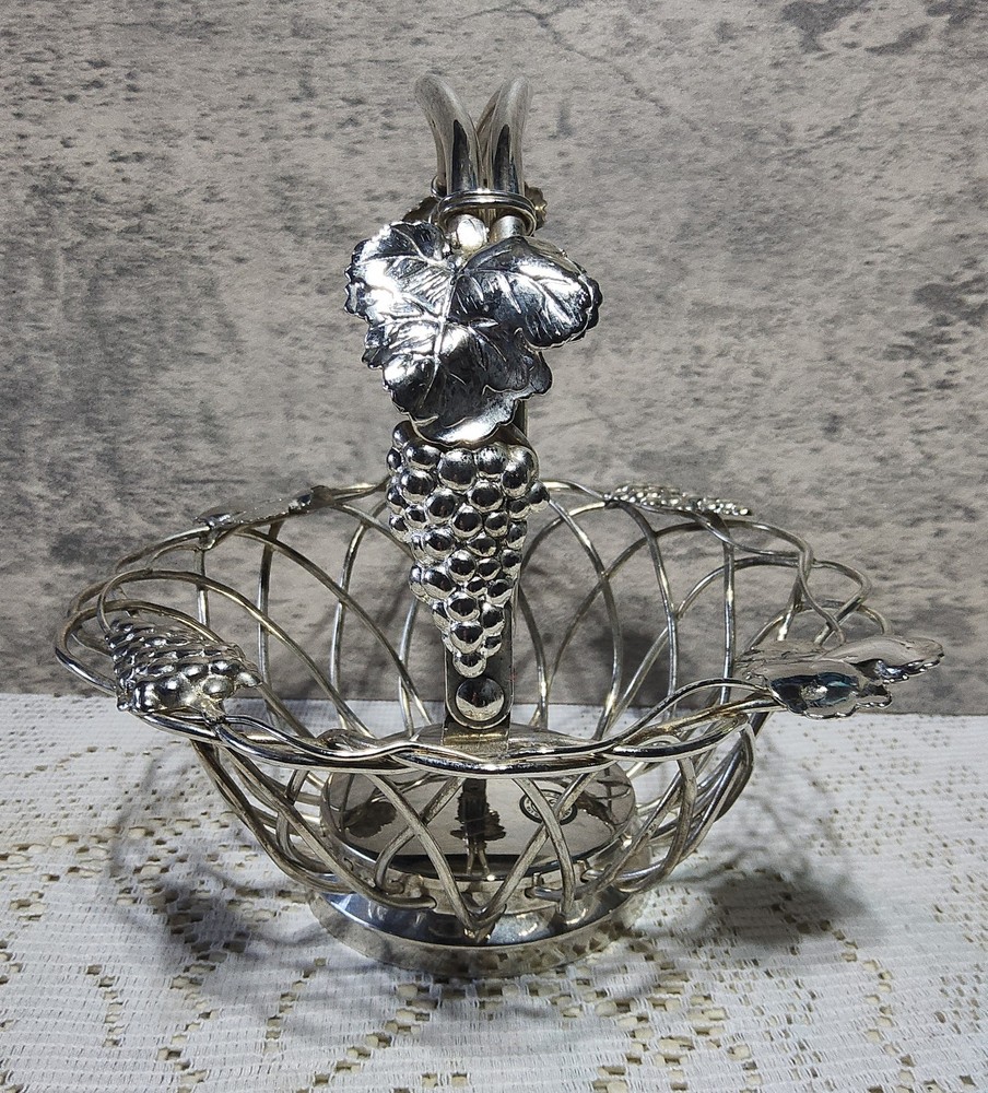 Vintage Godinger Silver Art Co. Grapevine Wire Basket - Collector's Piece