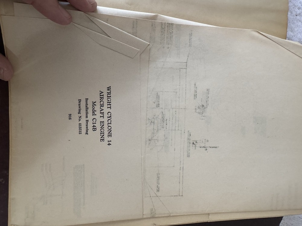 Wright Cyclone 14 Aircraft Engine Reference Book Diagrams Instructions 1940