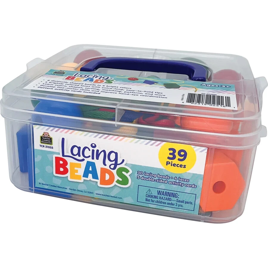 Teacher Created Resources Lacing Beads (39 Pieces)