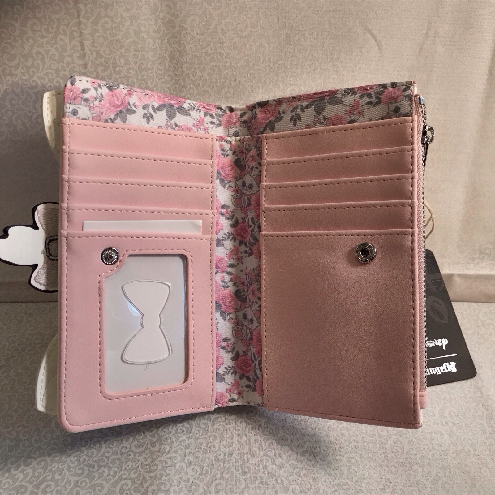 Disney Loungefly Aristocats Marie snap wallet with zip coin purse RARE HTF W/TAG