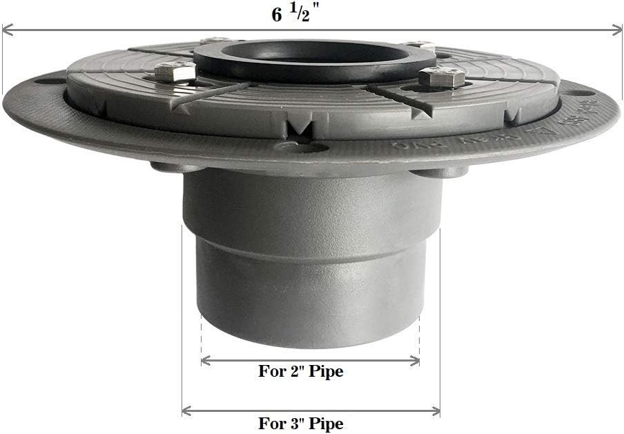 Versatile 2" PVC Drain Base Kit - Ideal for Square & Linear Shower Installations