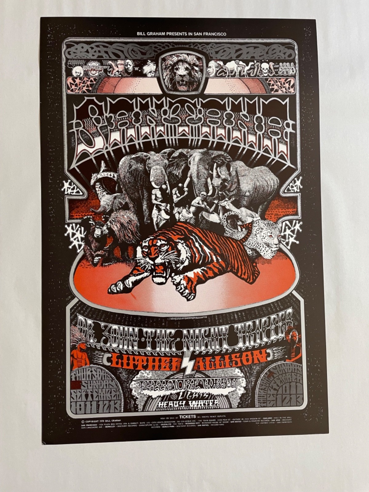 PRICE REDUCED! Santana - Fillmore Poster BG-248 Original 1st Print; NM++ COMPARE