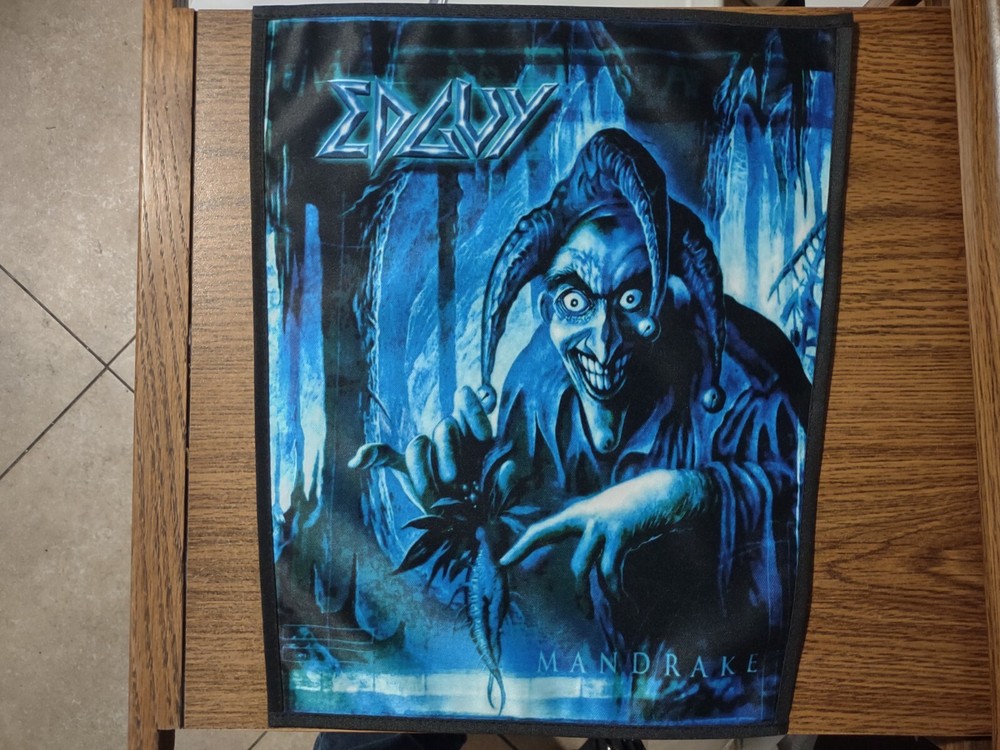 EDGUY,MANDRAKE, SEW ON SUBLIMATED LARGE BACK PATCH