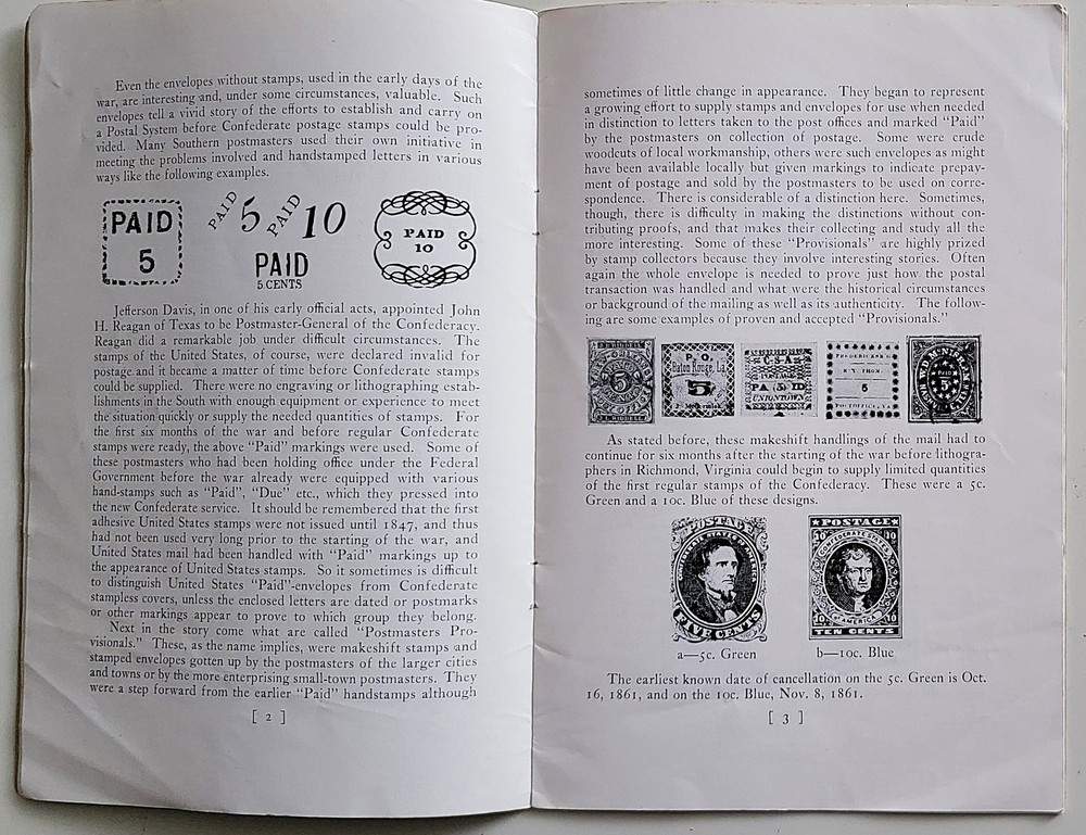 DELUXE 1950 Confederate Stamps Wanted Dietz Booklet by Raynor Hubbell