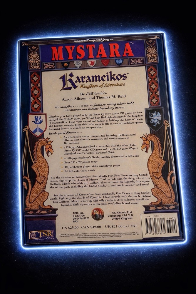 Advanced Dungeons And Dragons Karameikos Box Set + Cd