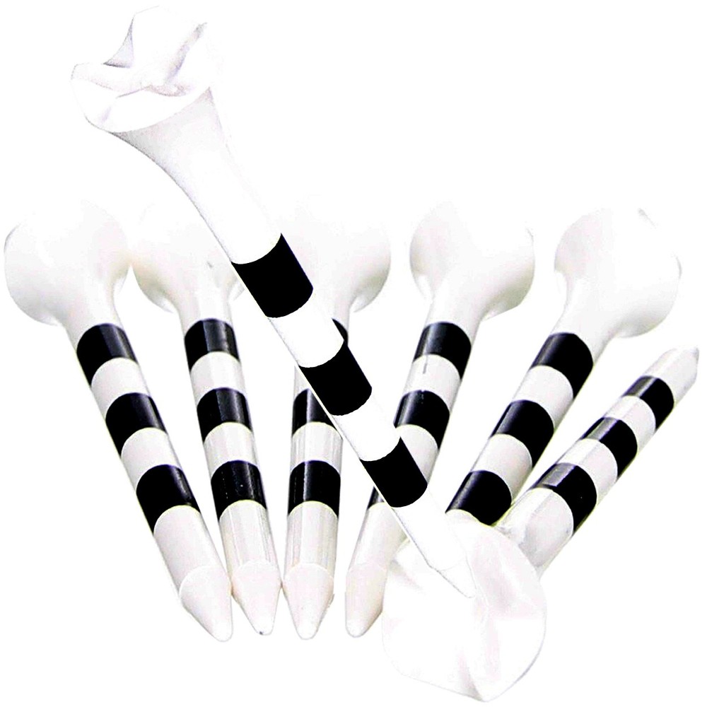 New Pride Evolution 2 3/4" Plastic Golf Tees (100 count) White/Black