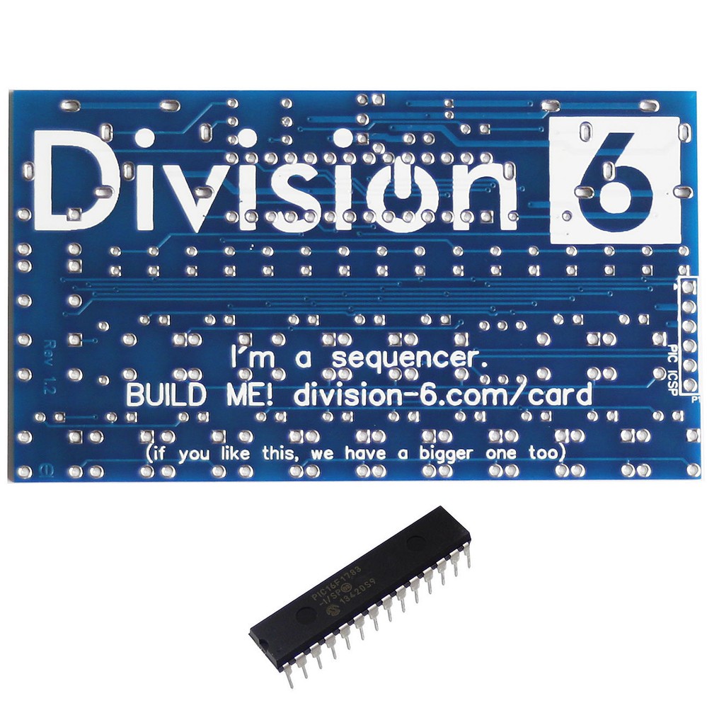 Division 6 Business Card Sequencer V2 PCB and IC