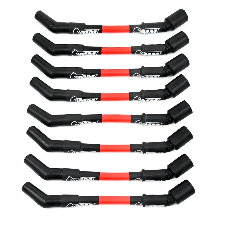 Michigan Motorsports LS Car Spark Plug Wires - Red 10mm LS1 LS3 L99 L76 LS2 LS6