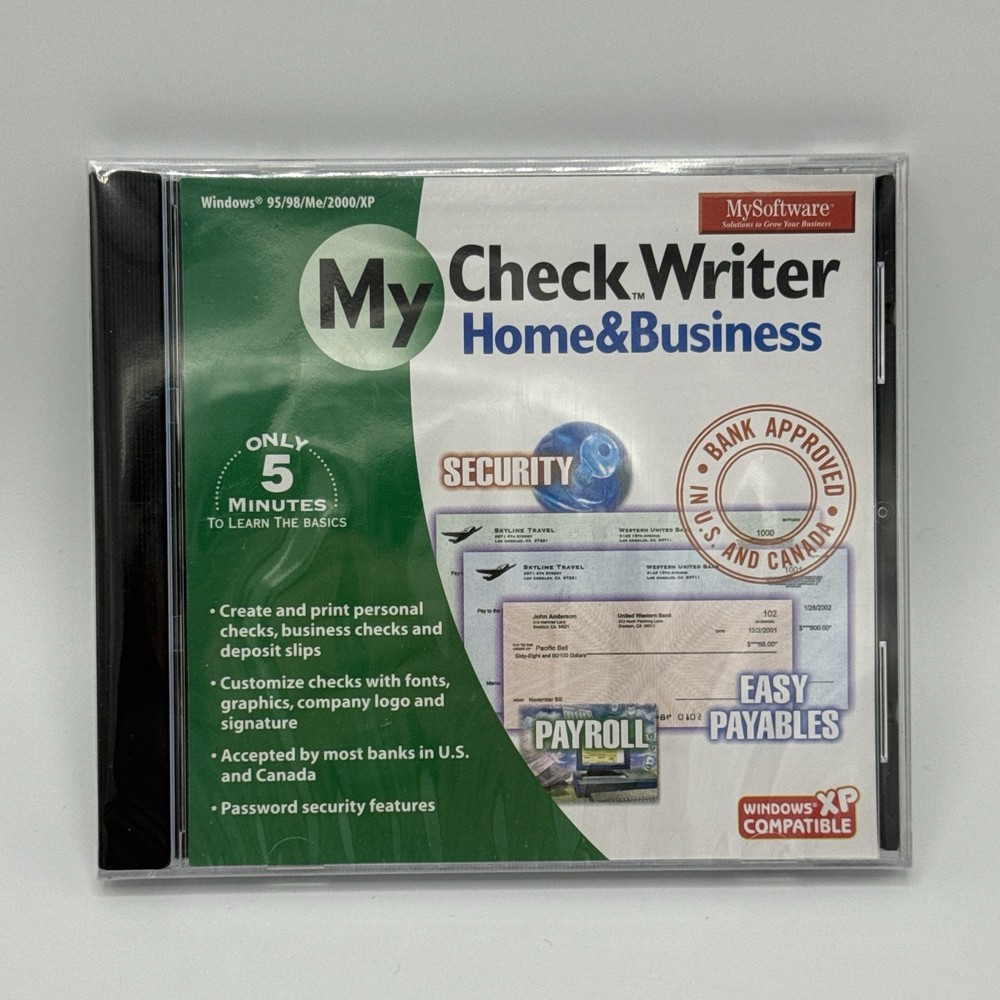 Vintage Computer Informative CDs & VHS Windows Word Typing & My Check Writer