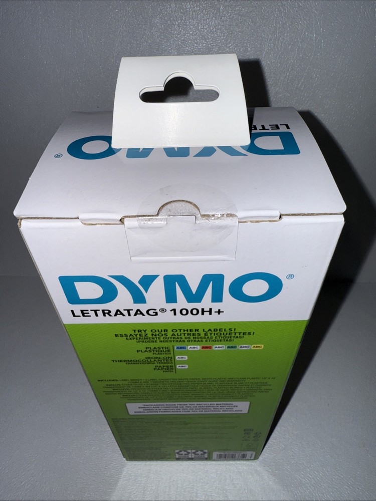 DYMO Portable Printer Handheld Label Maker Black Silver Letratag 100H+ Sealed!!