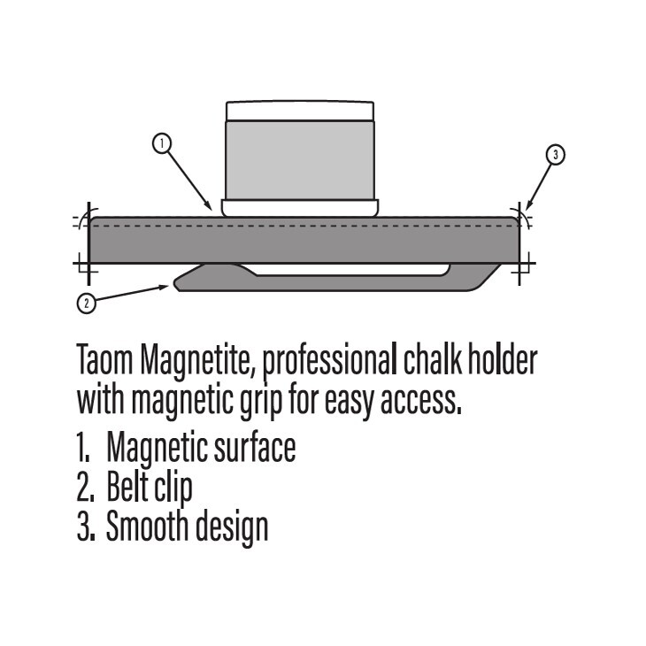 TAOM MAGNETITE CHALK HOLDER WITH CUP