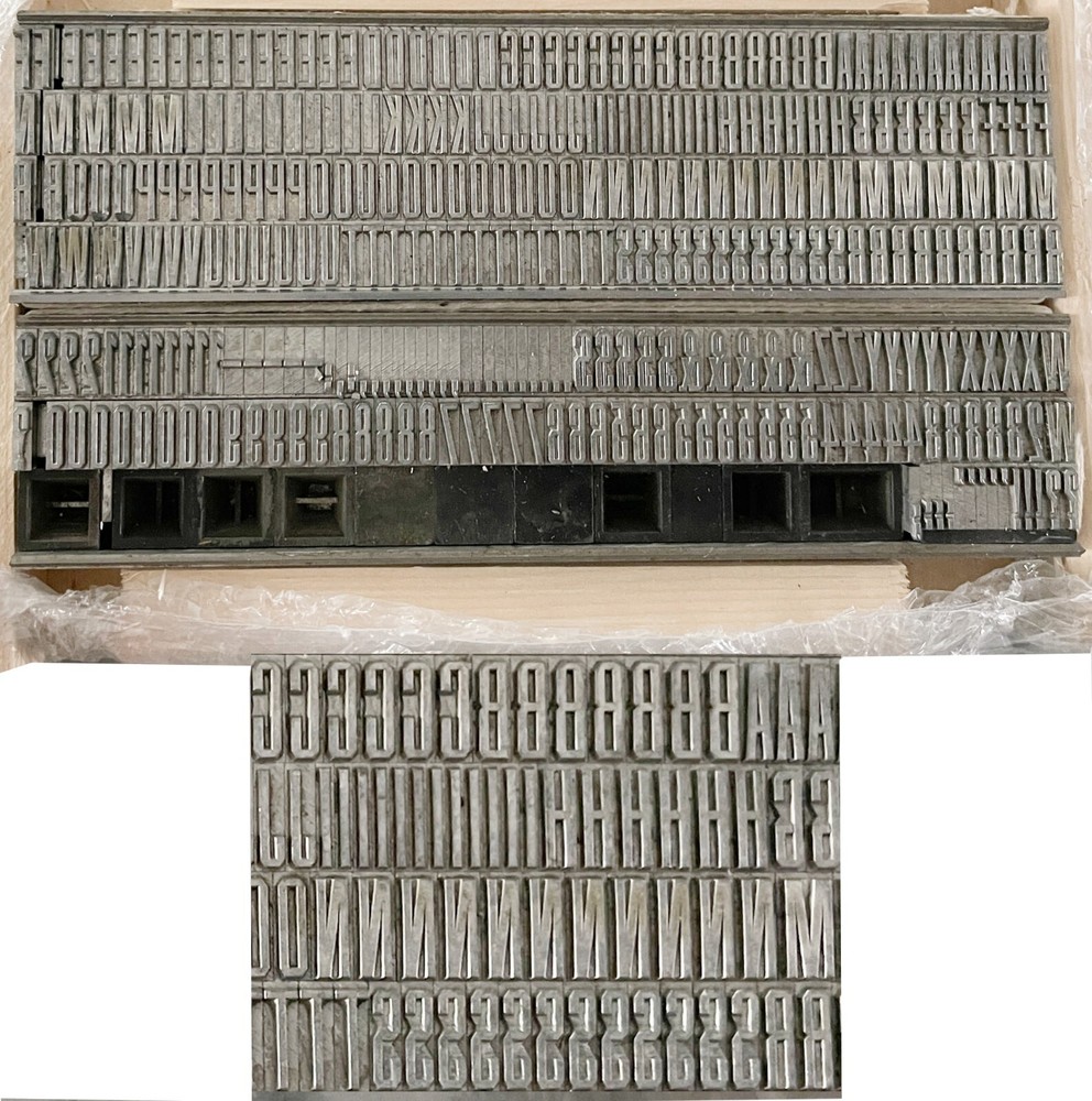 30 point Chamfer Gothic Caps and figures or Gothic Headletter 121