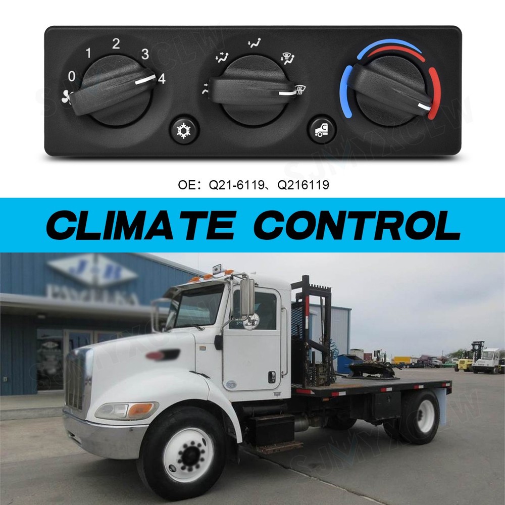 A/C Climate Control Module Panel Q21-6119 For Peterbilt 337