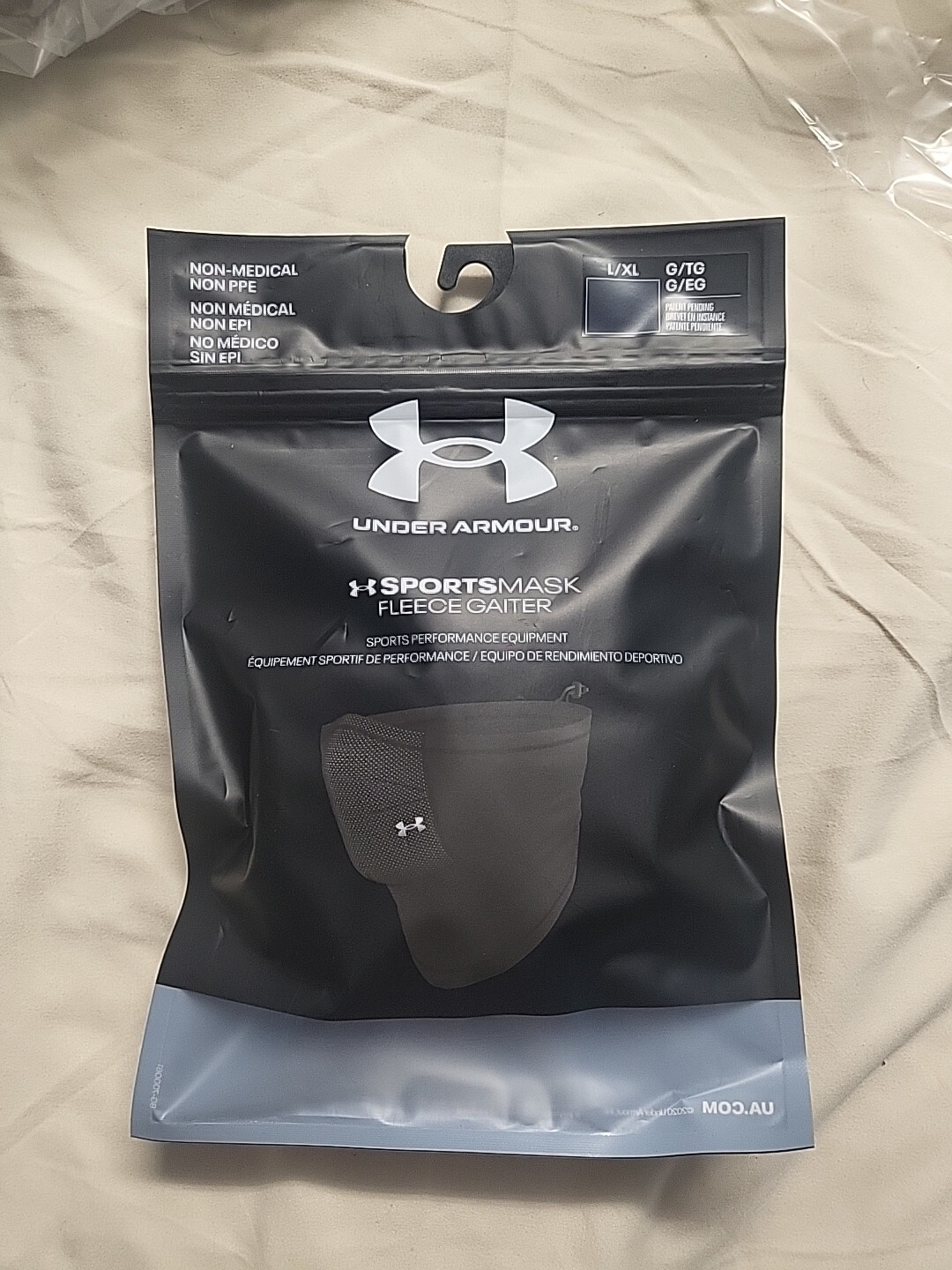 Under Armour UA Sportsmask Fleece Neck Gaiter Unisex Navy Blue L/XL NWT MSRP $40