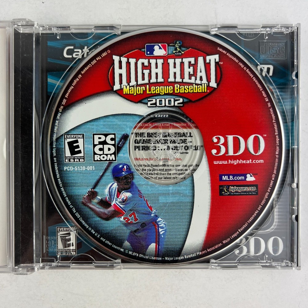 High Heat Major League Baseball 2002 PC CD-Rom 3DO Game Software