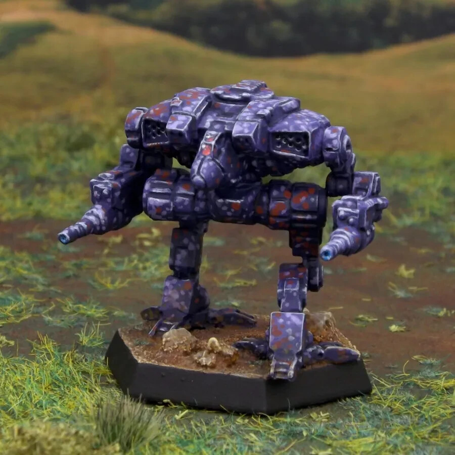 Painted BattleTech Miniature Cougar Mech