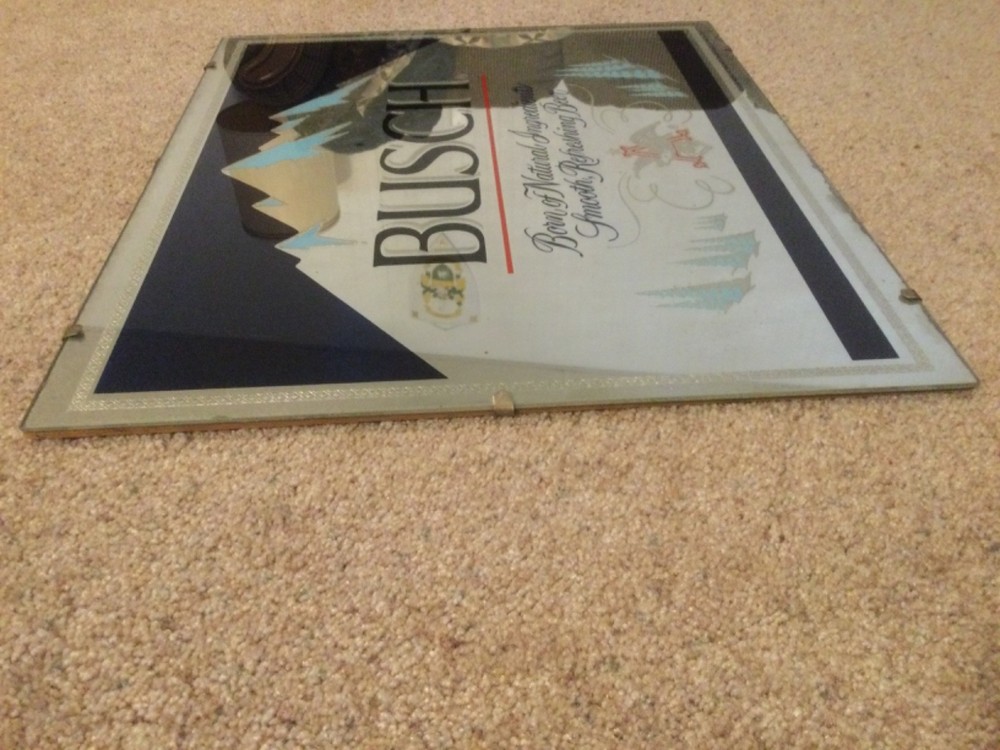Busch Beer Frameless Mirror 21.5 x 18