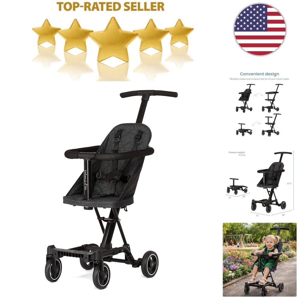 Coast Rider Travel Stroller - Book-Folding Design