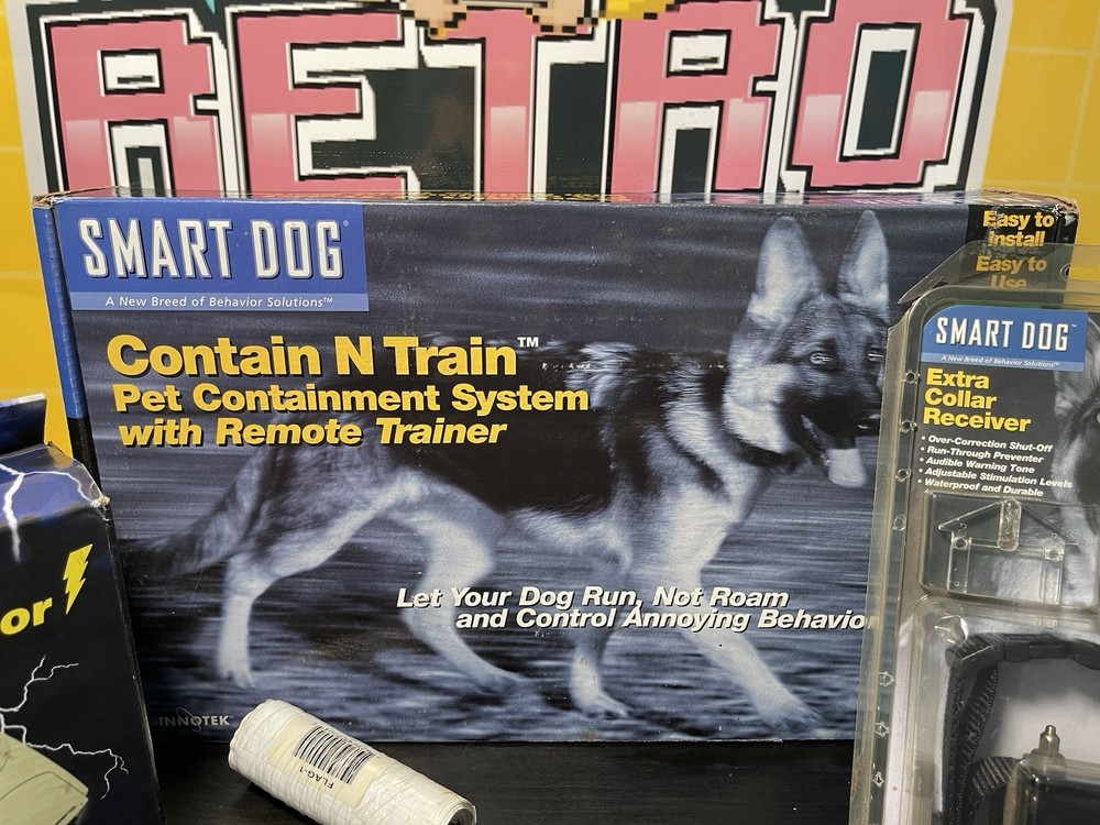 INNOTEK SMART DOG RECHARGEABLE PET CONTAINMENT SYSTEM CT-400A With Extras