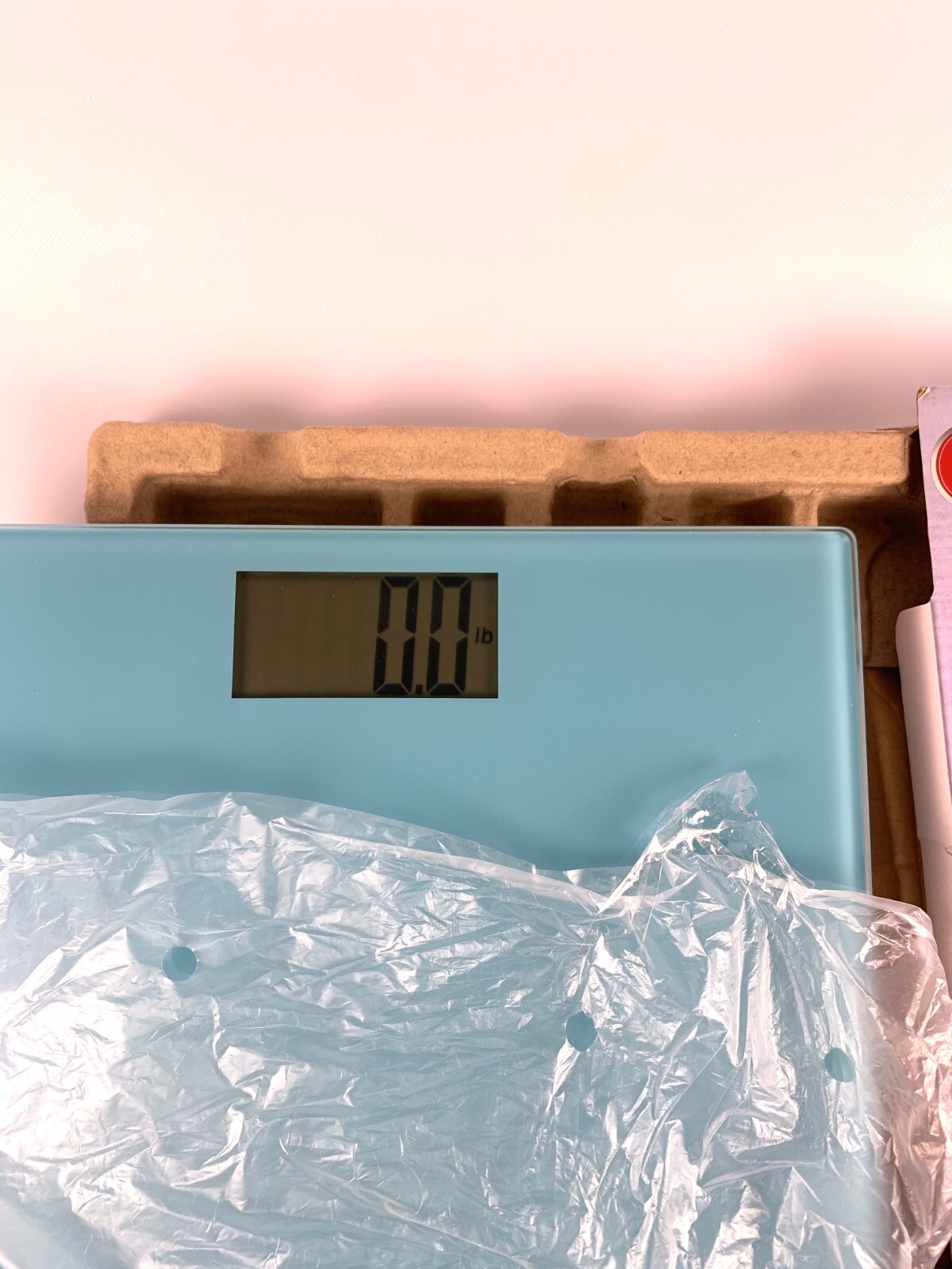 Taylor Body Scale Digital Glass Platform 400 lb Capacity 7558 Turquoise