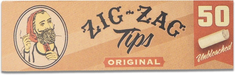 Natural 250 Unbleached Filter Tips - 5 Booklets, Easy Shape - & Recyclable