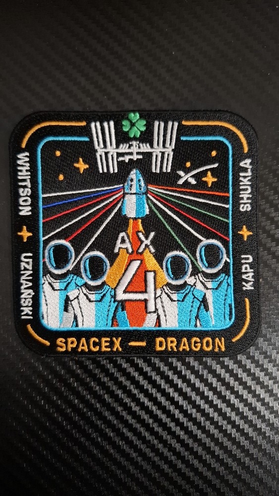 SpaceX Axiom 4 Employee Mission Patch Falcon Dragon