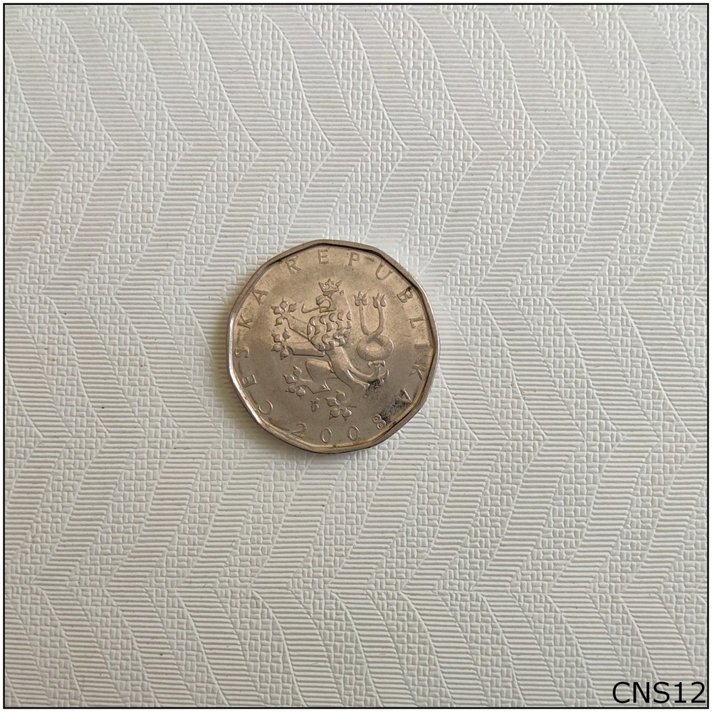 Czech Republic 2 Koruny 2008 Coin (CNS12)