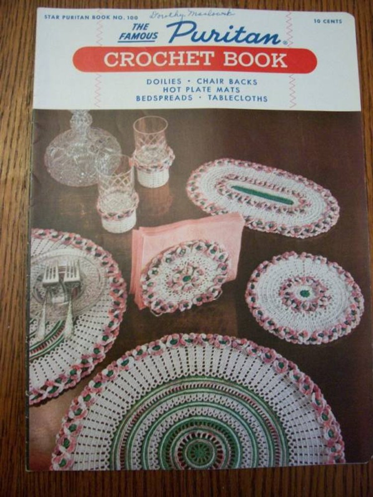 1950S PURITAN HOME DECORATIVES CROCHET PATTERNS BOOK