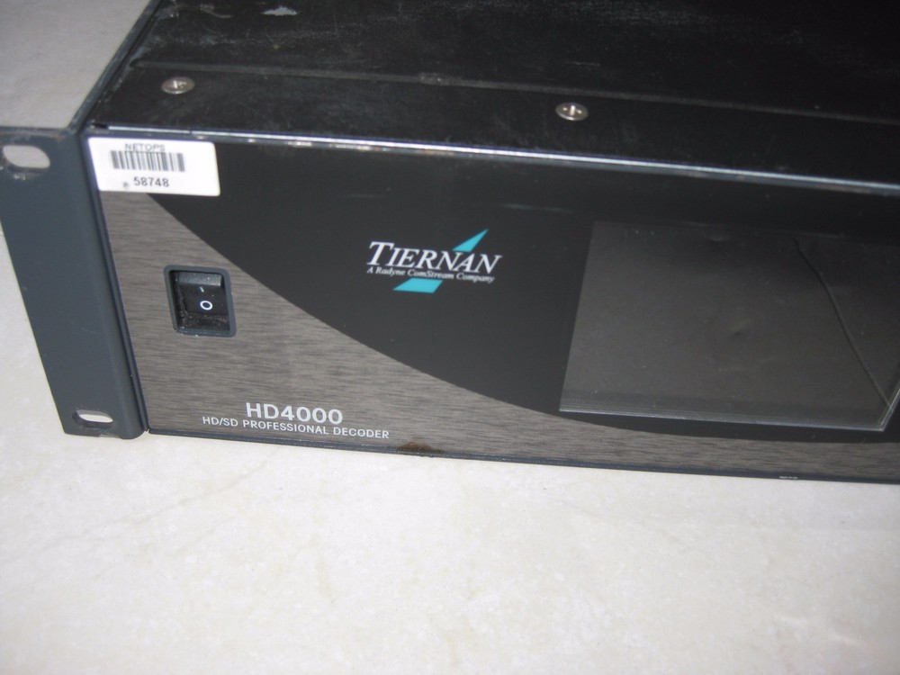 Tiernan HD4000 Profesional Standard def Decoder TDEC 6422,TDEM-6200 Fully Loaded