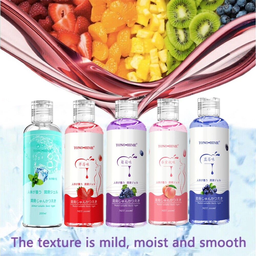 Fruit Flavor Sex Lube Lubricant Gel Water Based Edible Mild Oral Massage Adult