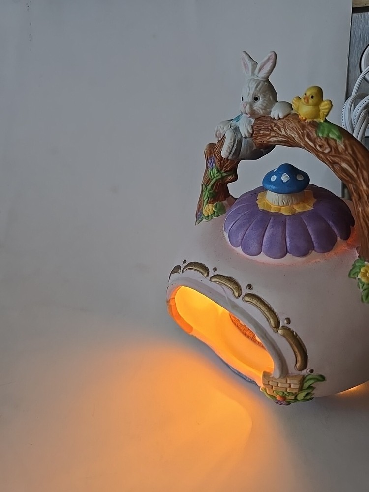 Bunny Rabbit Tea Pot Night Light