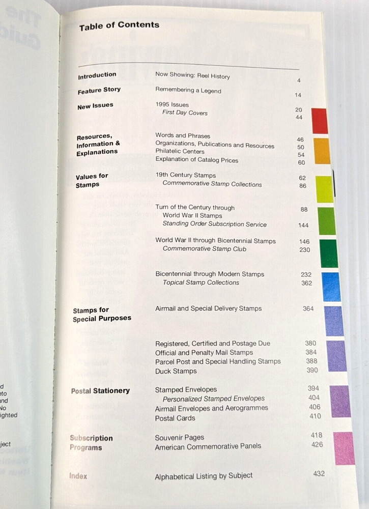 The Postal Service Guide to US Stamps 22nd Edition 1996 Stamp Values Guide Book